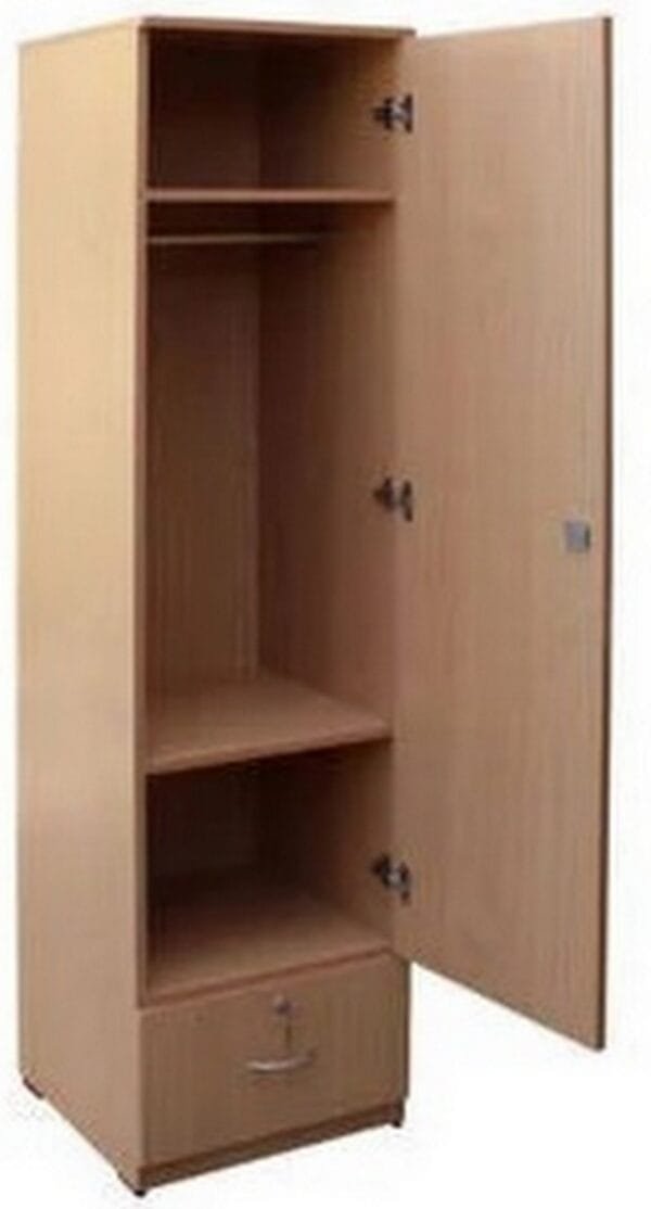 Buy 1 Door Wardrobe (Finish Color - Natural Beech, Pre-assembled) Online - Image 2