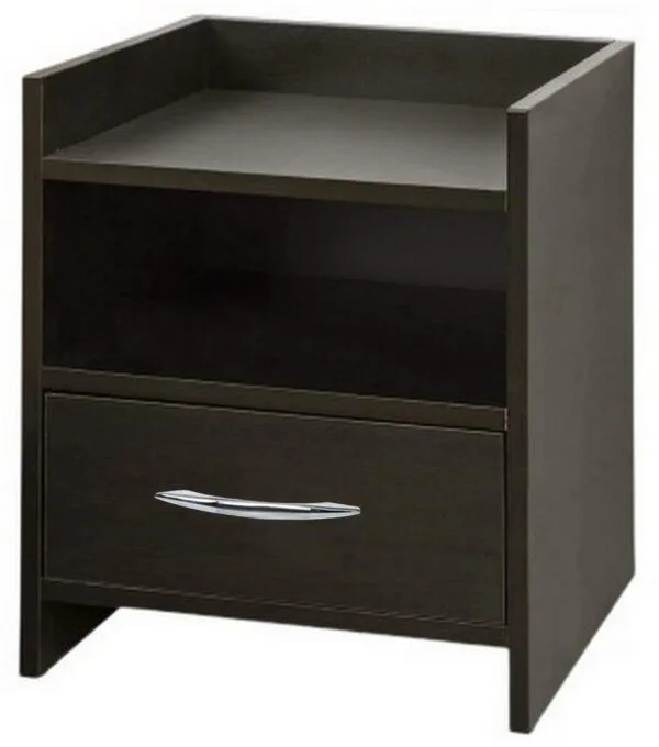 Buy Bedside Table (Finish Color - Wenge, Pre-assembled) ST07 Online