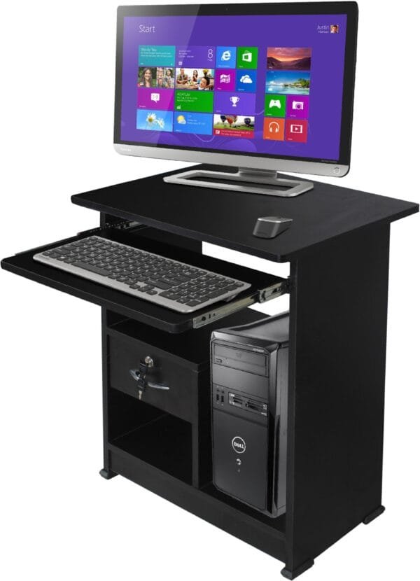 Buy Computer Table (Finish Color - Black, Pre-assembled) CT10 Online