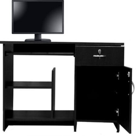 Buy Computer Table (Finish Color - Black, Pre-assembled) CT16 Online