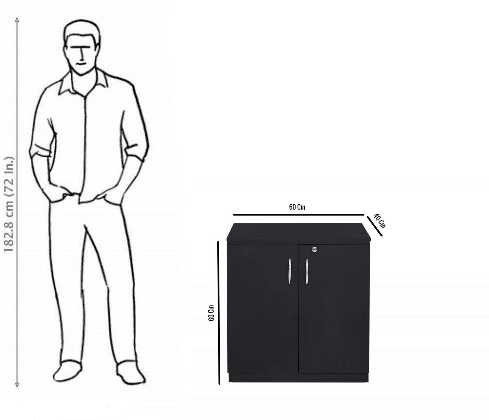 Buy Free Standing Cabine (Finish Color - Wenge,Door Type- Hinged,Pre-assembled) Online