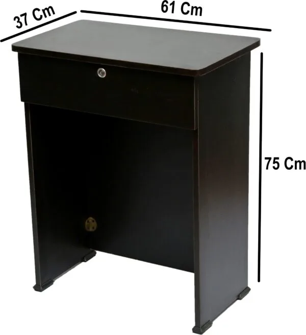 Buy Office Table (Finish Color - Wenge, Pre-assembled) OST10 Online - Image 3