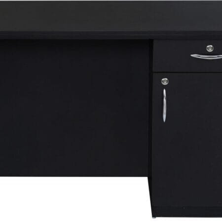 Buy Office Table (Finish Color - Wenge, Pre-assembled) Online