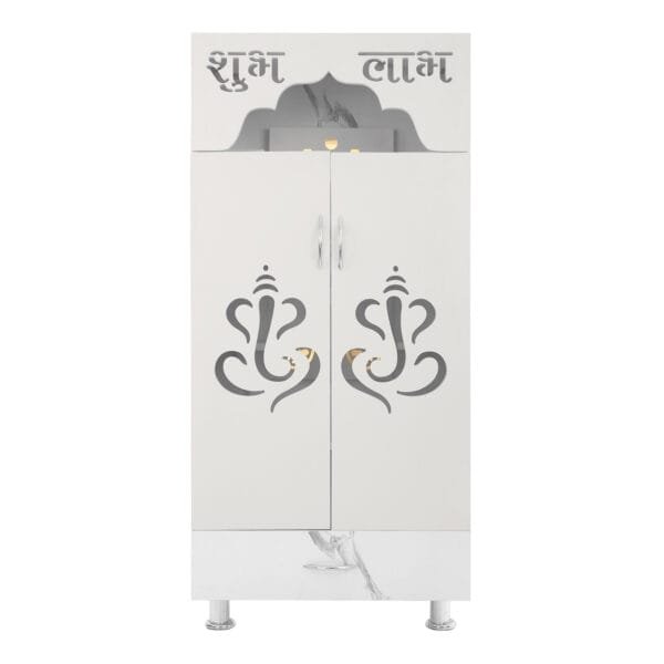 Buy Prime Home Temple Home Mandir Engineered Wood Home Temple with LED Light  (Height: 130cm, Pre-Assembled) Online - Image 2